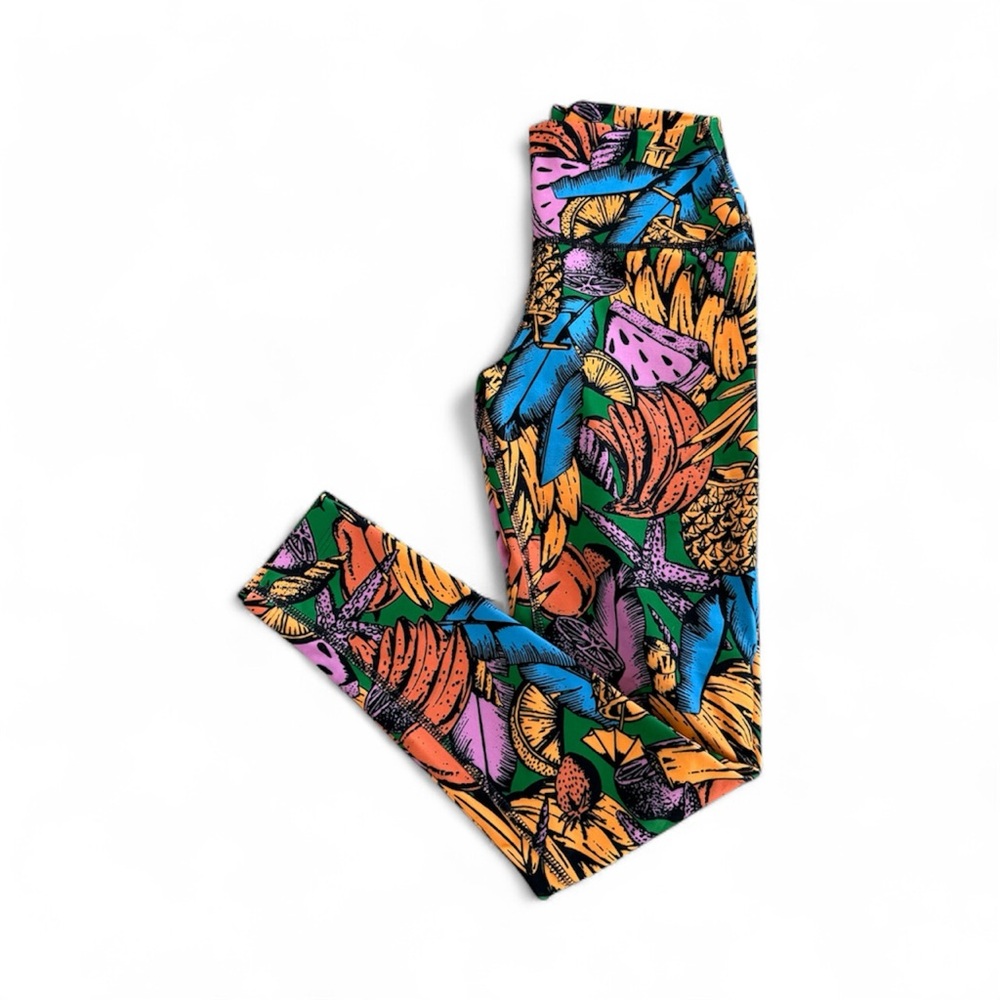 Zumba Fitness Leggings with Tropical Print